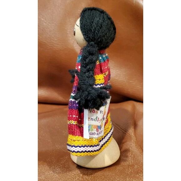 5 Inch 2015 Guatemalan Dios Te Bendiga Wooden God Bless You Doll Figurine - Picture 2 of 9
